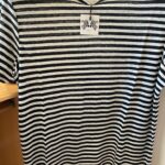 CAMISETA 5: Camiseta Zebra Rayada. Azul marino. Talla L